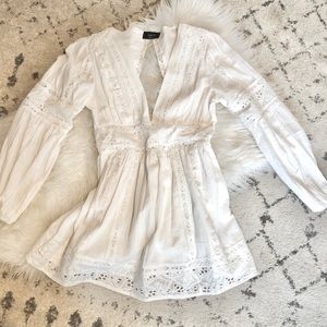 VICI Collection White Lace Dress